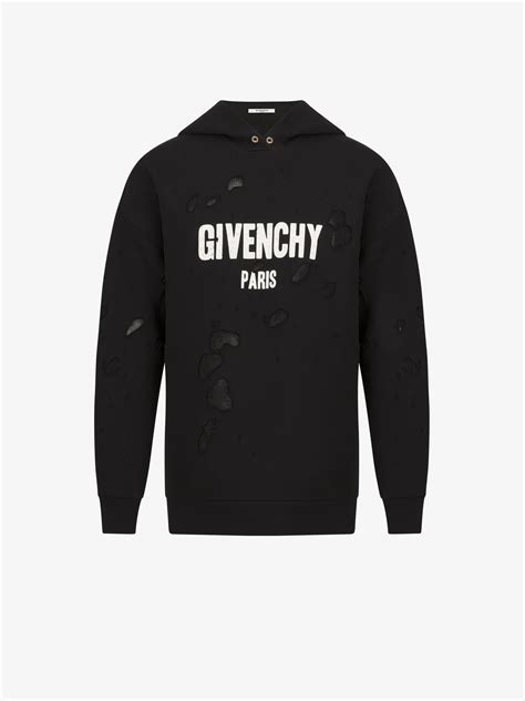 givenchy paris sweatshirt cheap|givenchy men's destroyed hoodie.